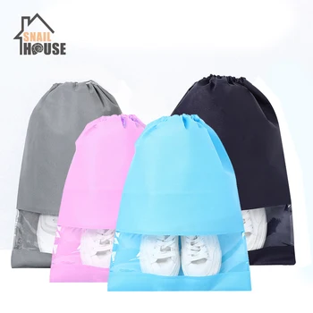 

Snailhouse New Waterproof Shoes Storage Bags Non-woven Fabric Organize Draw Pocket Simple Drawstring Bags Sundries Case Package