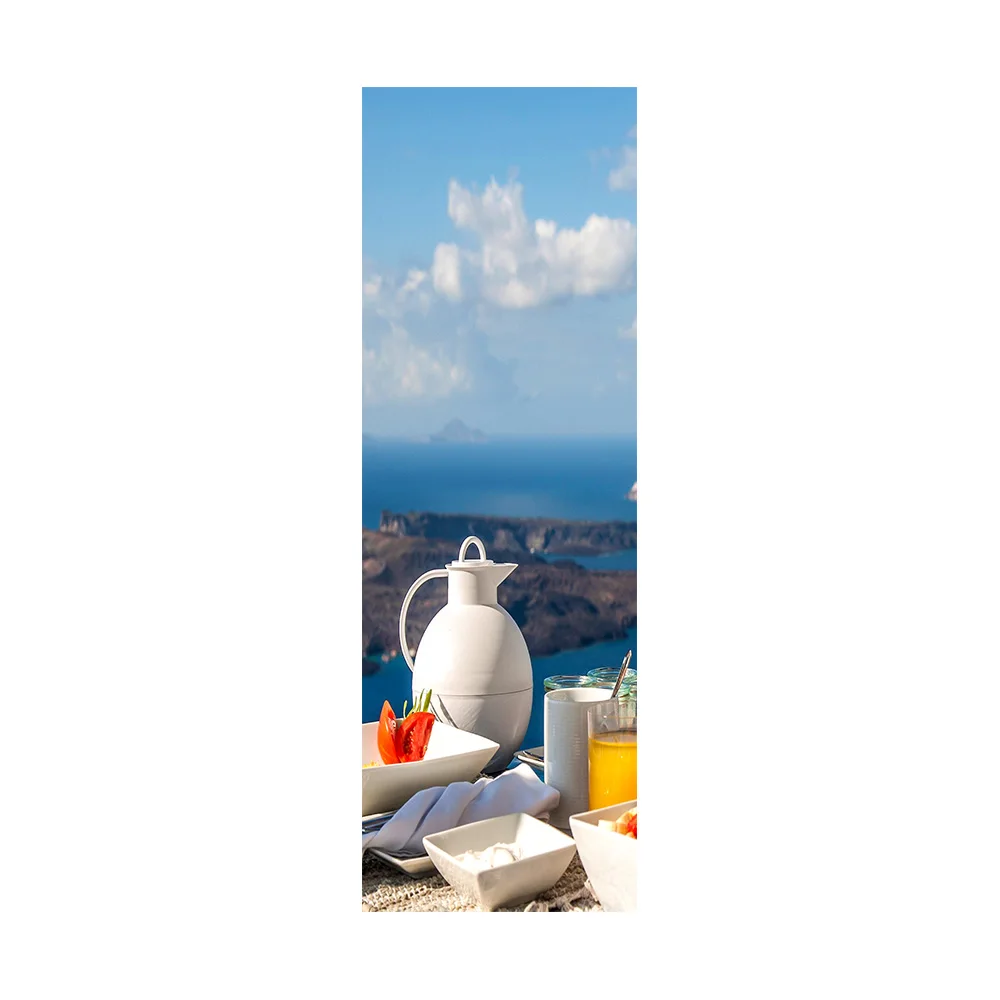 Новые креативные 3D Виниловые наклейки на холодильник декоративные наклейки s Кухня самоклеющиеся красивые обои с видом на море домашний Декор наклейки - Цвет: 002