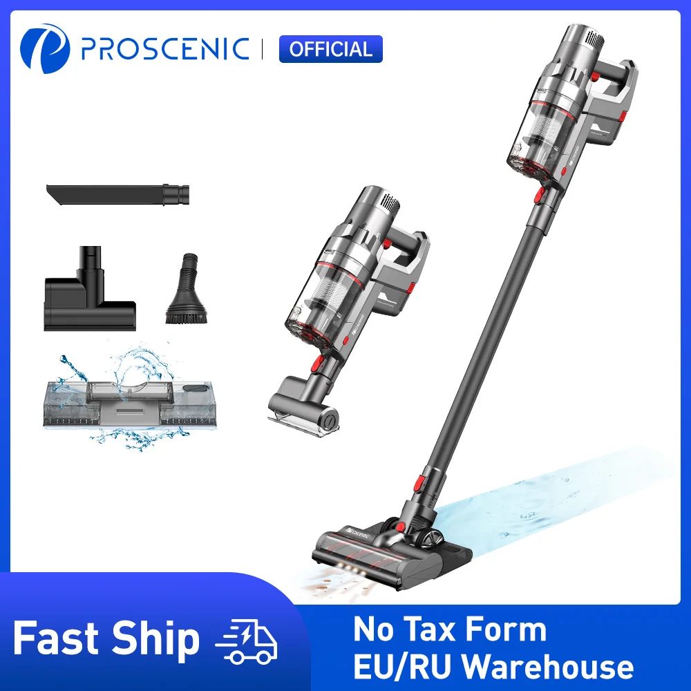 Proscenic P11 Cordless Vacuum Cleaner Stick Vacuum with Mop 26000pa Powerful Motor Removable Battery