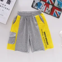 Летние шорты для мальчиков шорты для больших мальчиков из чистого хлопка новые стильные детские шорты в Корейском стиле