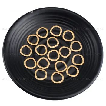 

10-1000 Pcs Brass Circle Connector Finding for Jewelry Making Freedom Circle Charms Geometric Component Lots Supply