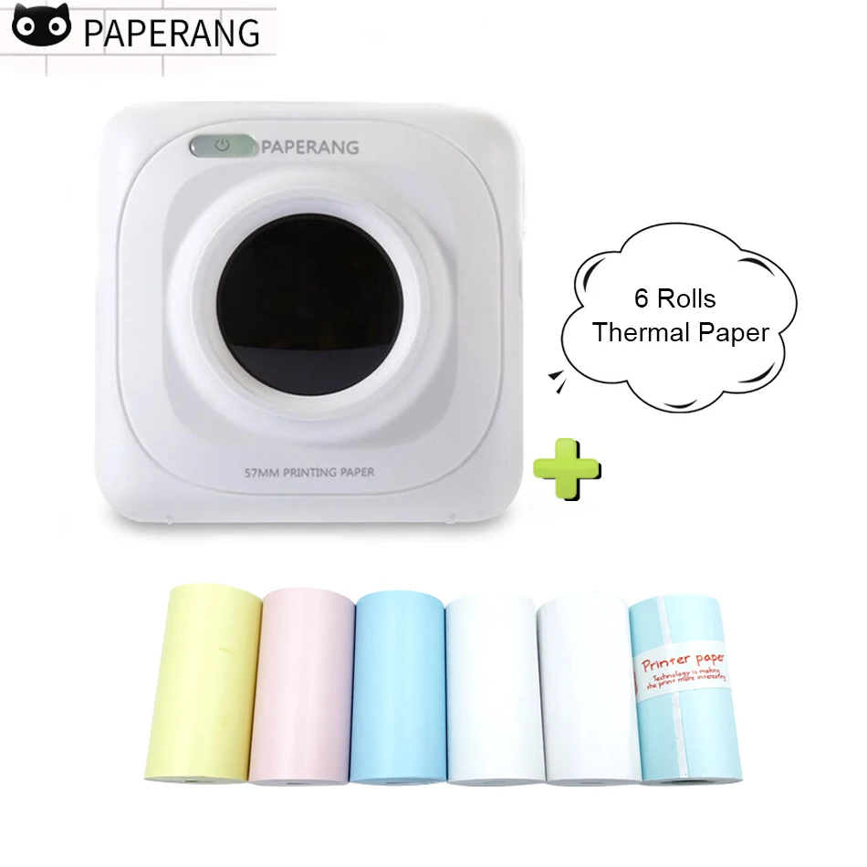 PAPERANG Мини bluetooth фото изображение и портативный термопринтер для мобильного