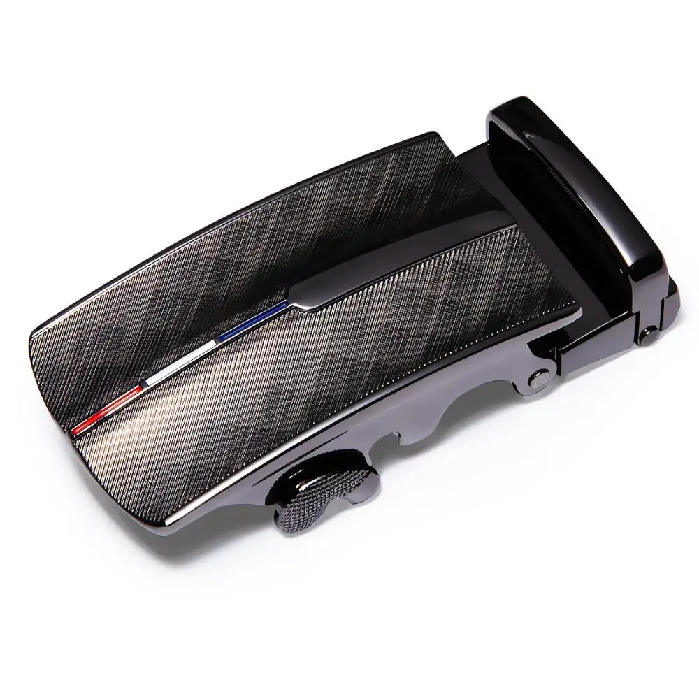 Dropship Brand Designer Business Leather Belt Automatic Buckles for Men Gun Metal Color Replacement Ratchet without belt |