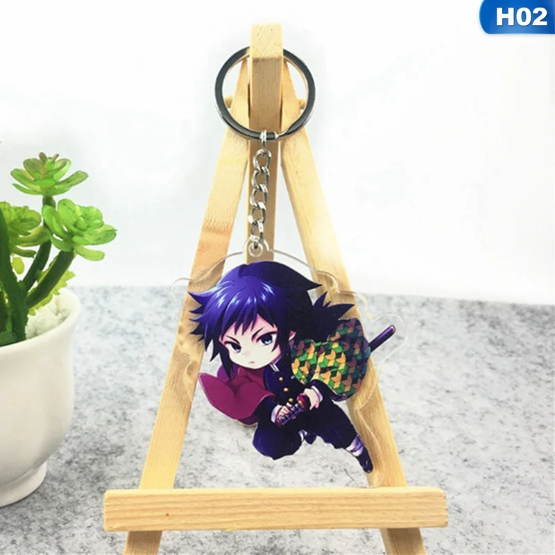 Аниме демон убийца: Kimetsu no Yaiba акриловый брелок для ключей Косплей Аниме Подарки