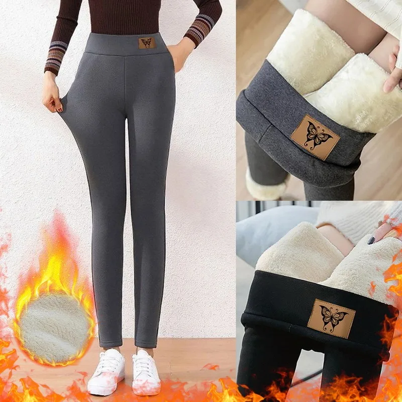 Clothing Velvet Thicken High Waist Leggings Women Autumn Winter Fleece  Leggings foretadrenaline.com