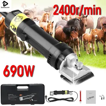 

NEW 220V Electric Horse Camel Hair Sheep Clipper 690W Equine Animals Shearing Machine Trimmer Shaver Clipper Hair Grooming EU