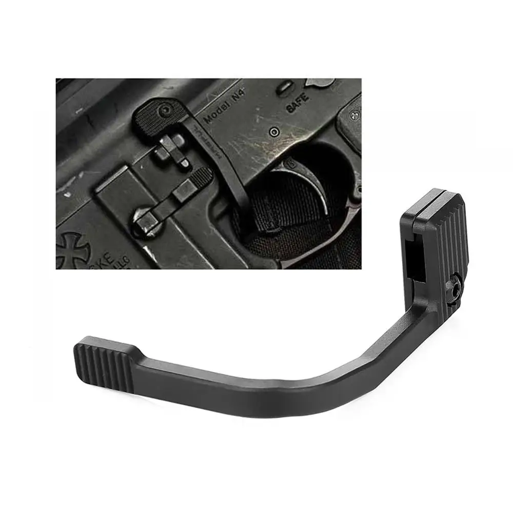 

Airsoft M4 AR15 Accessories Enhanced Bad Lever MAP Bolt Catch Extender Release Lever Ambidextrous Mount-On Side Plate 5.56 .223