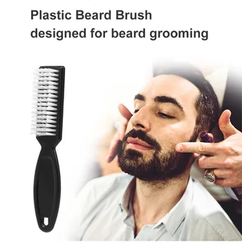 

Beard Brush Comb Scissors Cleaning Brush Barber Shop Skin Vintage Oil Head Shape Carving Cleaning Brush