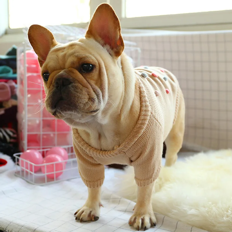 

Dog Clothes Autumn & Winter Days-Warm French Bulldog English Bucket Corgi Sweater Feet Casual Comfortable Law Bucket Pet