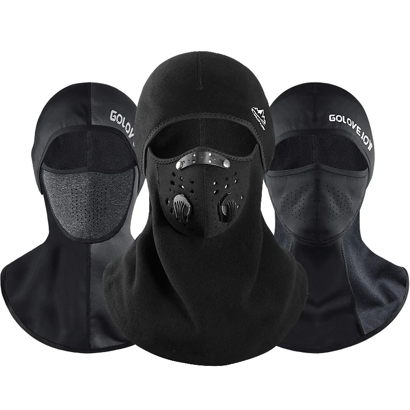 1Pcs Motorcycle Bike Face Mask Outdoor Winter Hat Warm Men Balaclava Windproof Breathable Mesh Fabric Headgear Camping Caps Pesc