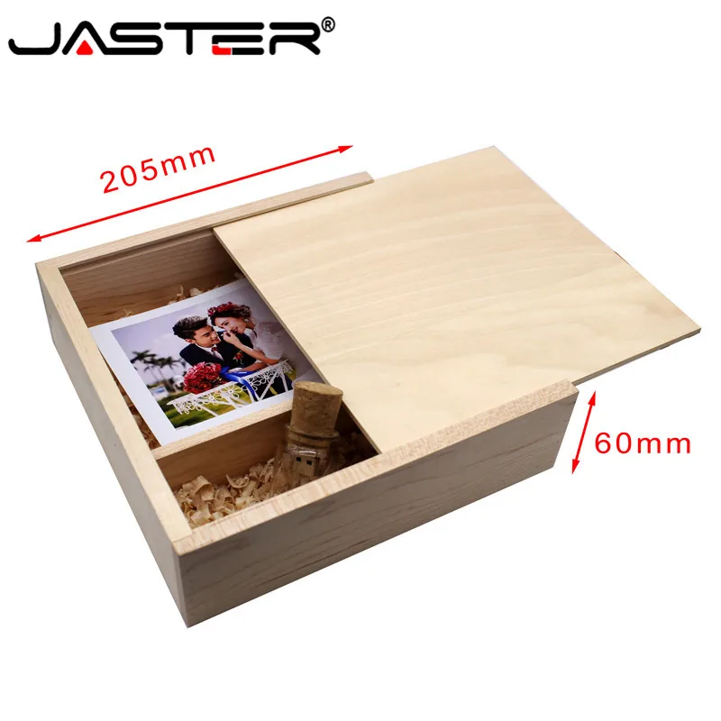 JASTER USB 2,0 деревянный usb флеш-накопитель фотоальбом+ ручка-накопитель для бутылок 4 ГБ 8 ГБ 16 ГБ 32 ГБ 64 ГБ фото-карта памяти с логотипом на заказ