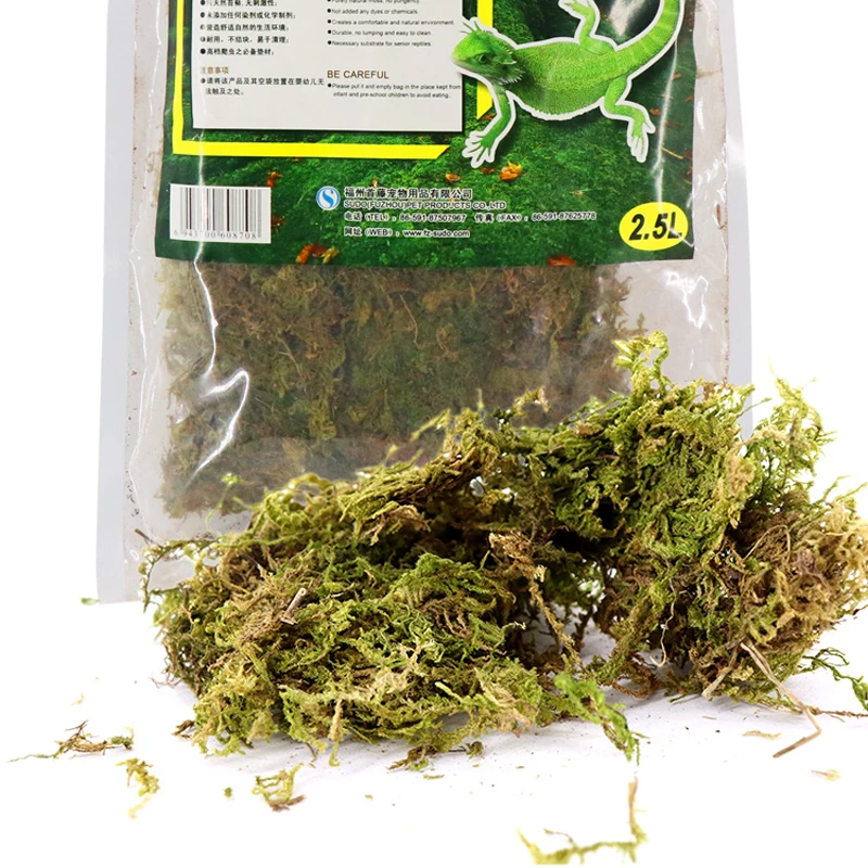 

100g Natural Terrarium Moss For Reptile Substrate Habitat Decor Raising Turtle Winter Moss Aquarium Reptile Terrarium Supplies