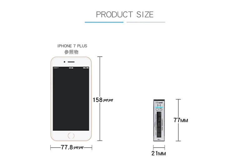 Japan UNI Hi-UNI05-300 автоматическая заправка карандашей ядро гладкая заправка не легко сломать 0,3 | 0,5 мм