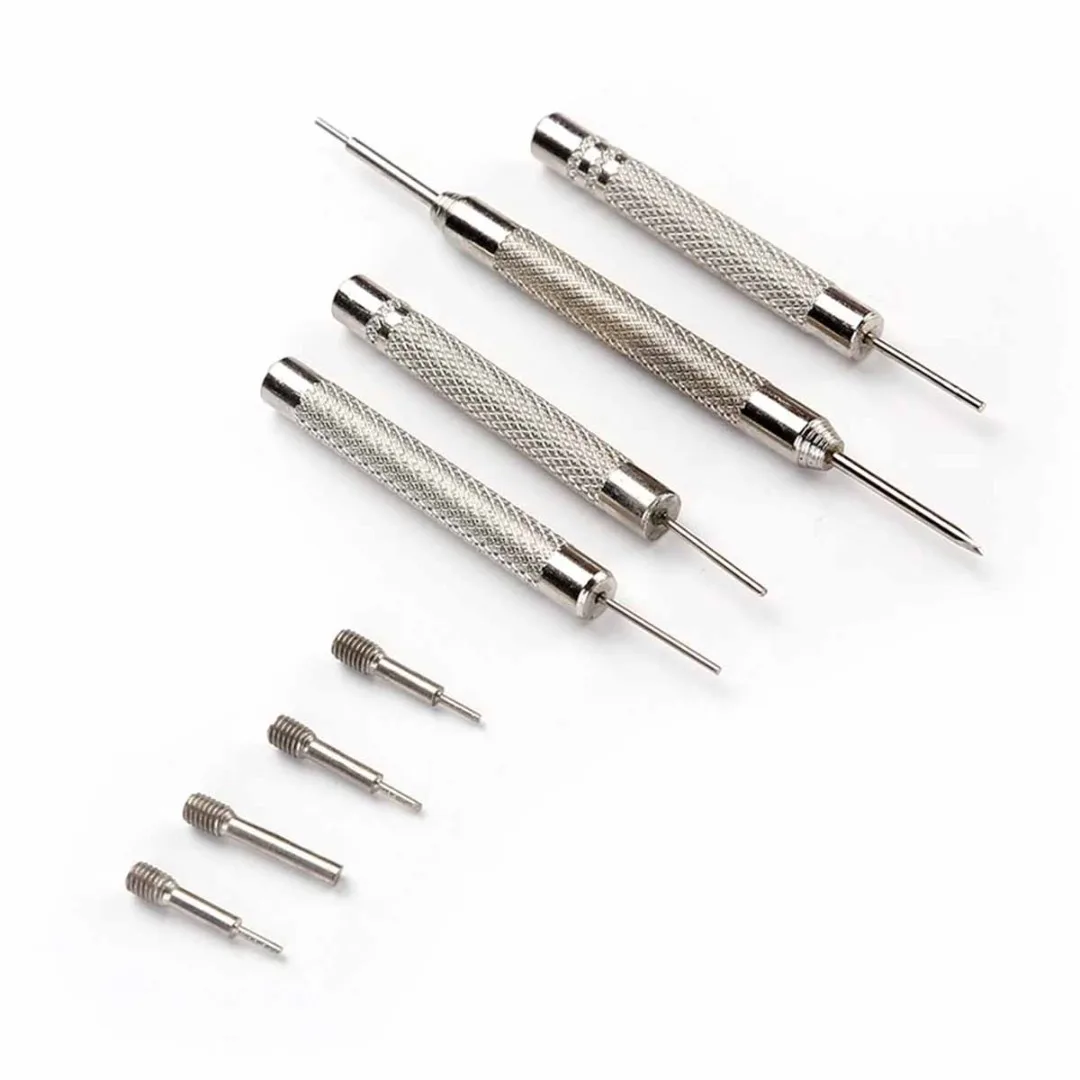 11pcs Watch Repair Tool Kit Watch Link Pin Remover Hammer Pins Strap Holder Bracelet Chain Adjuster Repair Tool For Watch Men