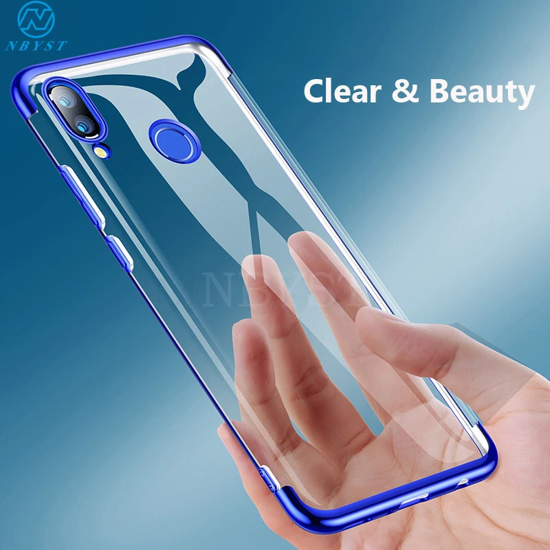 

Fashion Ultra Thin Clear Case for REDMI 7A 7 Note7 Note 7 Luxury Quality Plating Soft TPU Transparent Crystal Cover