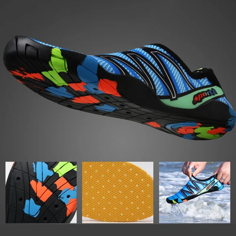 Men Beach Water Shoes Breathable Aqua Shoes Women Sneakers Quick Dry diving shoes fishing sneaker Outdoor Barefoot  Swimming 5