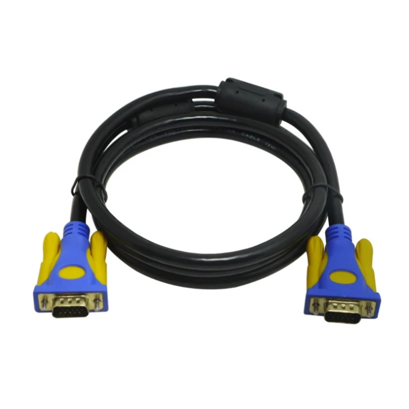 50ft Thin VGA Cable 3+9 Male to Male 15 