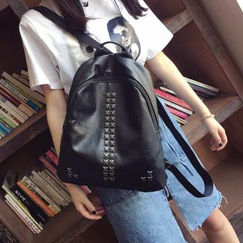 

Women's backpack student bag 2020 new women's bag wash leather backpack women's Korean college style leisure travel backpack