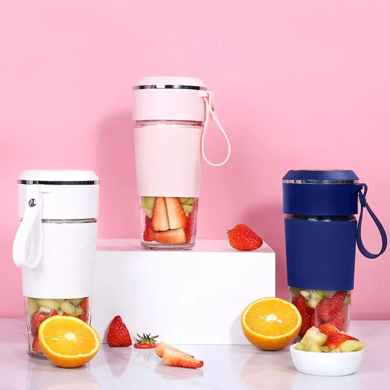 

300ml Portable Juicer Electric USB Rechargeable Smoothie Blender Machine Mixer Mini Juice Maker Fast Food Processor Mobile Mixer