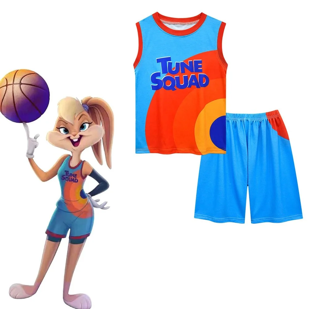 Movie Space Jam 2 Jersey James 2021 #6 Cosplay Tune Squad Shirt Vest Shorts Ricamo #10 Trendy New Basketball Sports Suit