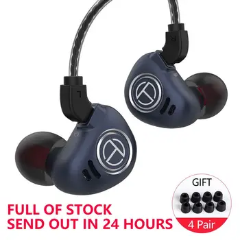 

TRN V90 4BA+1DD Hybrid Metal In Ear Earphone IEM HIFI DJ Monitor Running Sport Earphone Earplug Headset Headplug Im2/v80/X6/t200