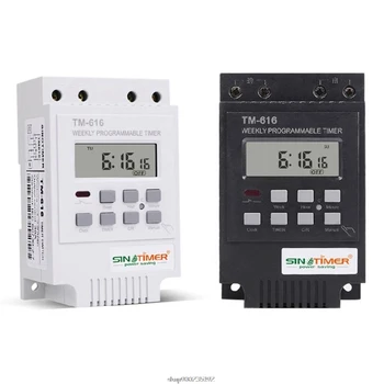 

Digital Electronic Timer Switch 220V 30A Rail Mount 17 Settings 7 Days Weekly Programmable Relay Controller O07 20 Dropship