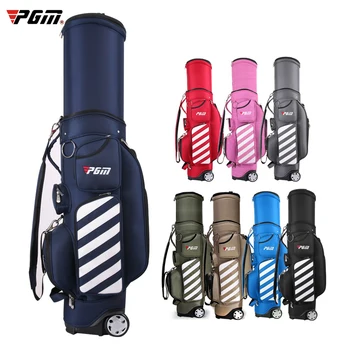 

PGM Golf Bags Adjustable Men Standard Golf Bag Air Women Telescopic Ball Bag Baldric Pulley Multi-function Cover with Hard Shell
