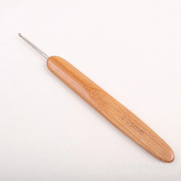 Bamboo Handle Crochet Metal Head Crochet Bamboo Handle Aluminum Crochet Hook Sweater Needle Coke Crochet Carbonated Crochet Manu