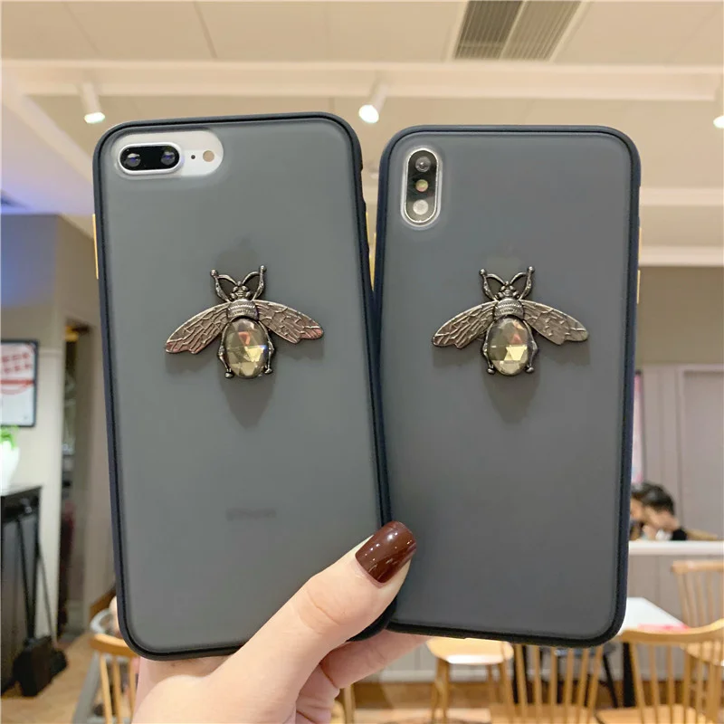 Чехол для телефона с Пчелой iphone 11 8 7 plus funda Pro Max XS XR защитный противоударный
