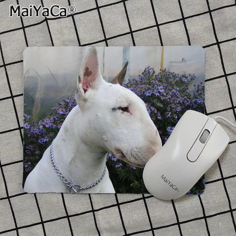 Maiya высокое качество милый бультерьер собака животное DIY Дизайн Шаблон коврик для игровой мыши Лидер продаж подставка под руку мышь