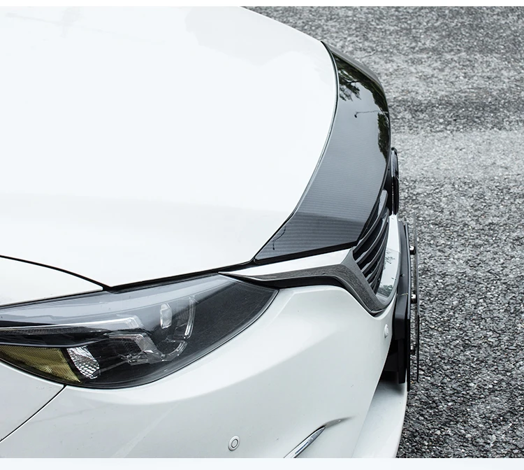 Aiwins автомобильный Стайлинг накладка на голову для Mazda 6 Atenza передняя решетка головки крышки двигателя рельефная Накладка для отделки автомобиля аксессуары
