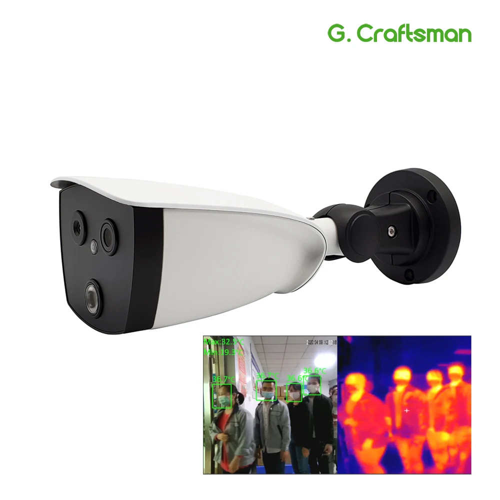 

Thermal & Optical Bi-Spectrum Network Camera Thermal Imaging Camera Measuring Body Temperature Fever G.Craftsman