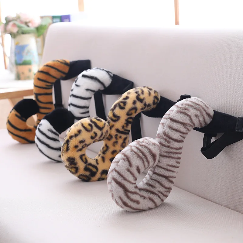 Модель тигр коричневый тигр белый тигр Гепард хвост мягкая игрушка кукла игрушка для взрослых детей полезный креативный подарок