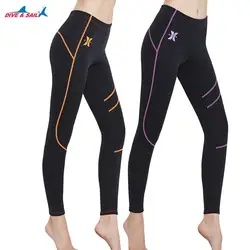 1. 5 мм штаны для дайвинга, женские ультраэластичные, устойчивые к воздействию солнца, для серфинга, плавающие штаны для сноркелинга, губка