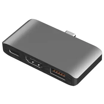 

USB C Hub to HDMI 4K Dex Mode for Samsung Galaxy S8/S9 Nintend with PD USB 3.0 Hub Thunderbolt USB-C Dock for Mac book Pro(gray)