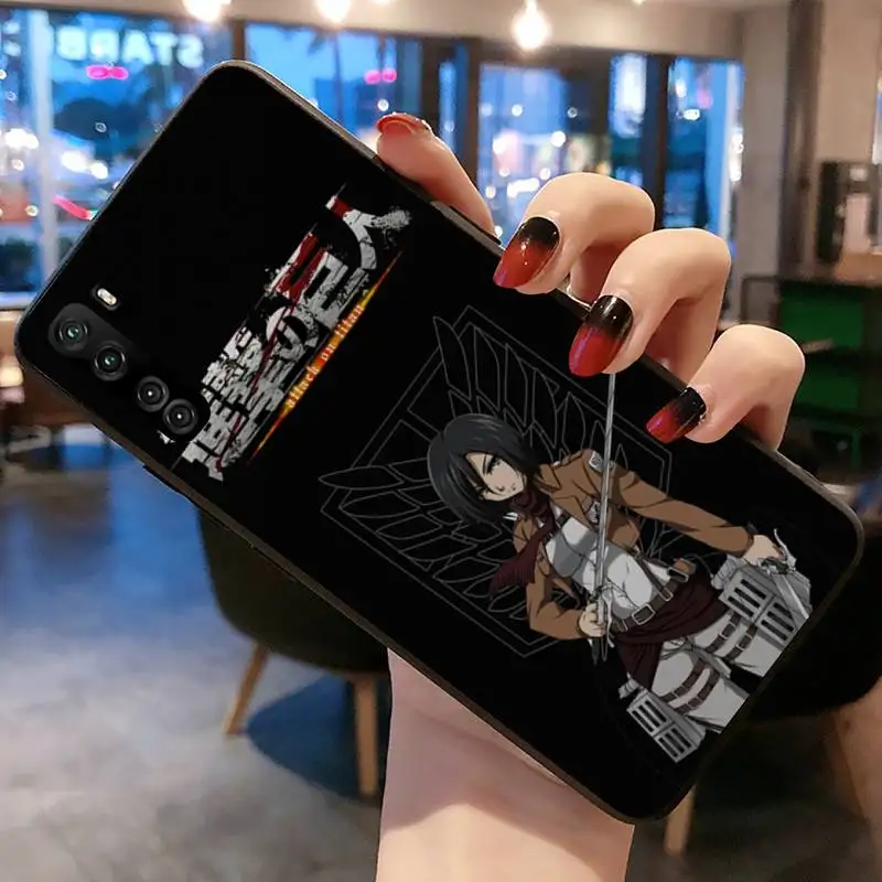 huawei phone cover Shingeki no Kyojin Attack on Titan Phone Case for Huawei P20 P30 P40 lite E Pro Mate 40 30 20 Pro P Smart 2020 huawei pu case