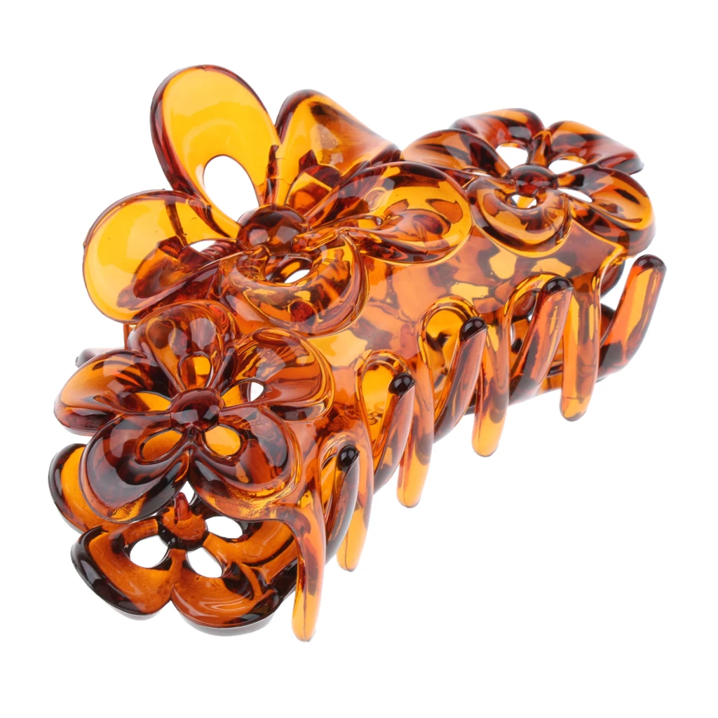 2/pack Large Hair Clip Claws Flower Clamp Womens Long Thick Hair Accessories
