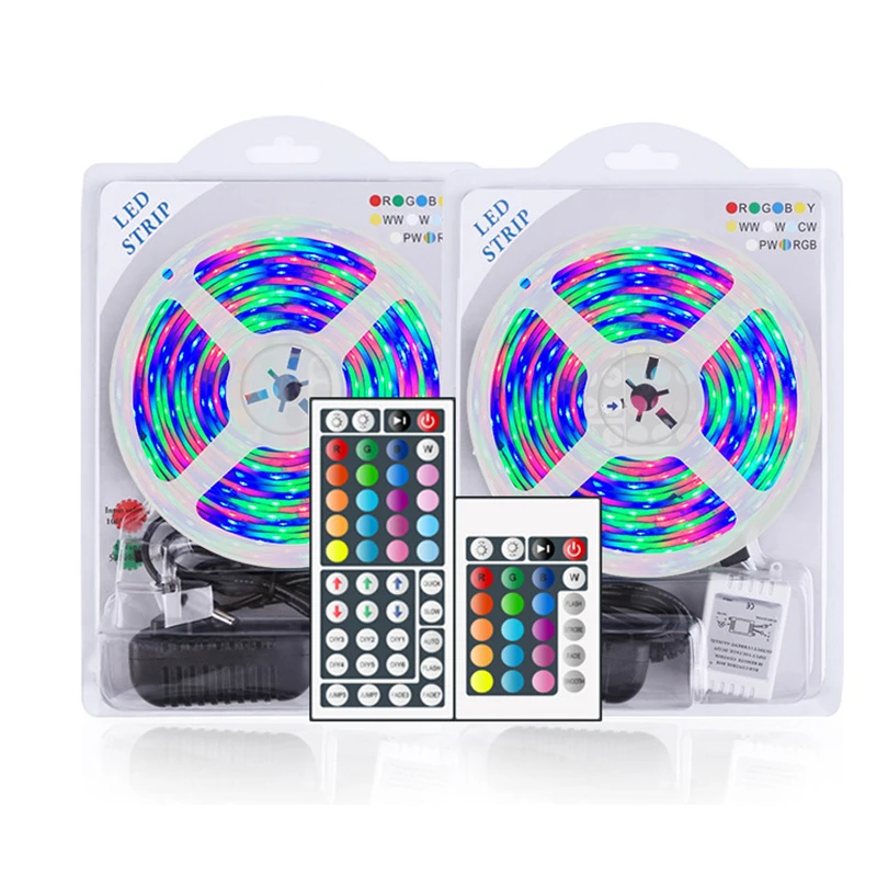 

Водонепроницаесветодиодный Светодиодная лента RGB SMD3528, гибкая светильник полоска для праздничного освещения, 5 м, 10 м, 12 В постоянного тока