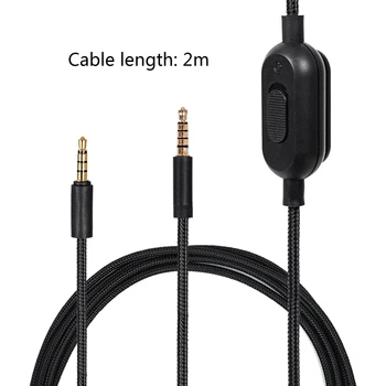 

Portable Headphone Cable Audio-Cord Line for Lo-gitech GPRO X G233 G433 HyperX Cloud Mix Cloud-Alpha Earphones Headset