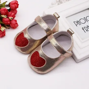 

2019 Autumn Spring Fashion Shoes New Lovely PU Soft Bottom Baby Girl Princess Shoes 0-18M
