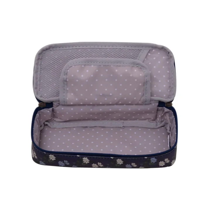 Cute Pencil Case Large Capacity Floral Pencil Stationery Organizer Multifunction Cosmetics Bag GY88