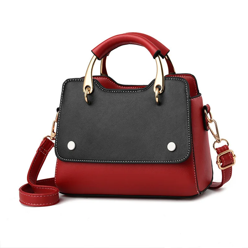 

Luxury Copy Handbags Simple Patchwork Sholder Bags for Women High Quality Leather Large Capacity Bags Female Brand Crossbody Bag