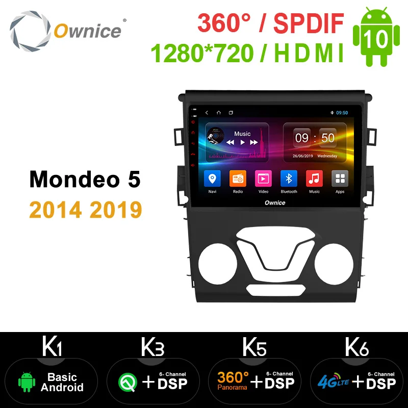 Ownice Octa Core Android 10 0 360 Panorama DSP 4G LTE SPDIF автомобиль 2Din радио GPS DVD плеер k3 k5 k6 для Ford Mondeo 5
