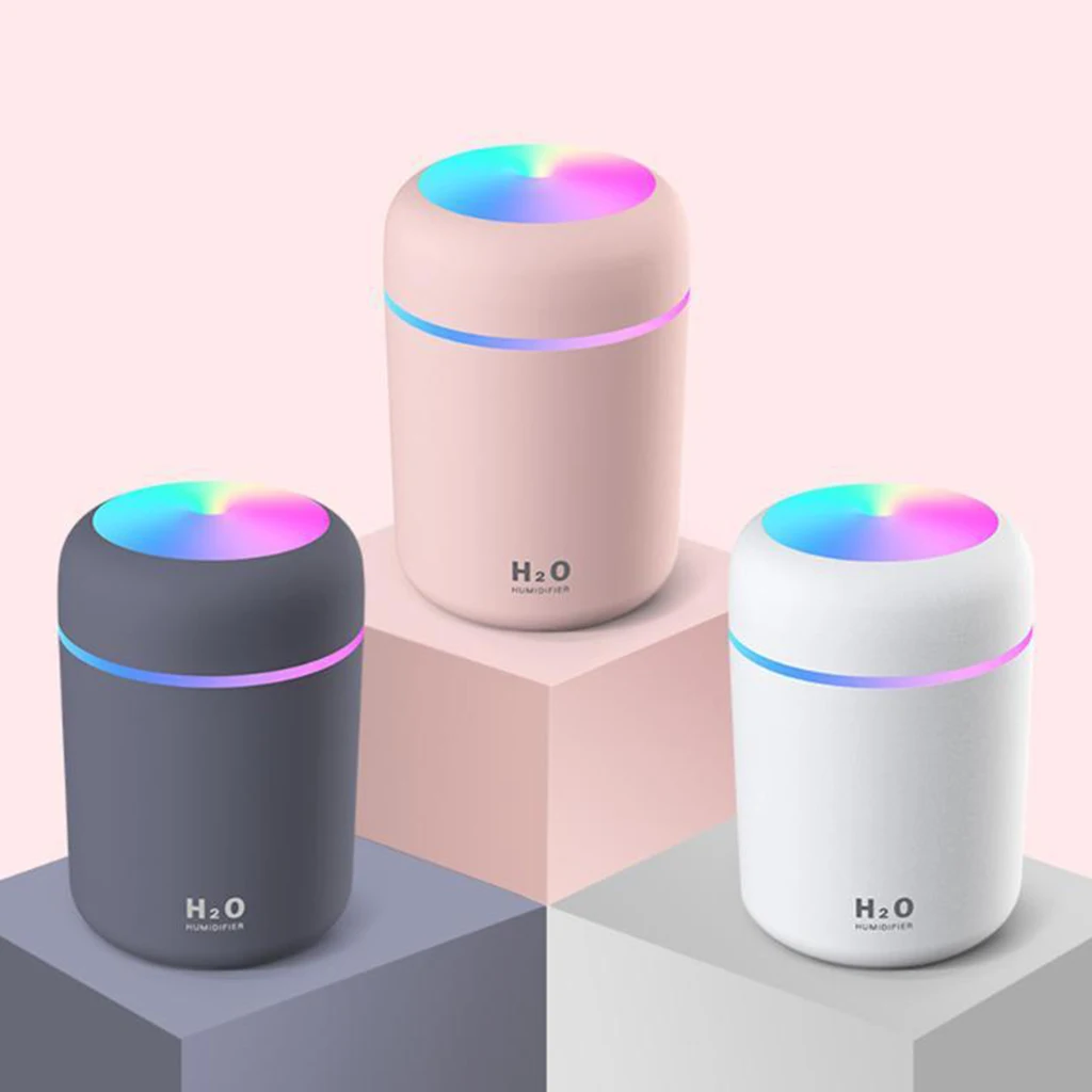 Portable 300mL USB Powered Cool Mist Humidifier Air Freshener Aromatherapy Essential Oil Diffuser for Bedroom Baby Room Home Spa