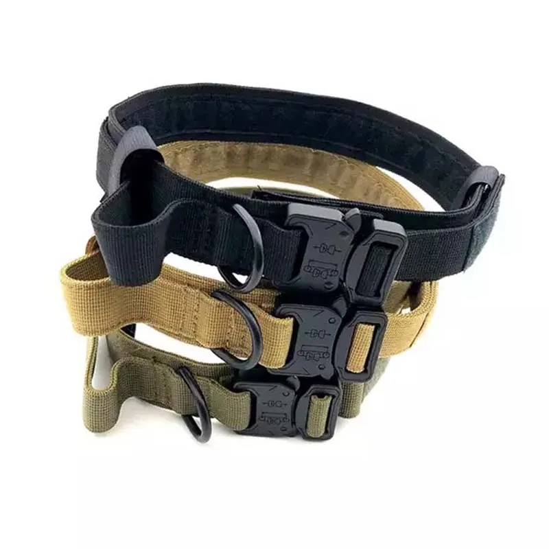 1Pcs Pet Dog Adjustable Safety Belt Nylon Cobra Buckle Neck Strap Large and medium Dog Harness Collar Pet Accessories
