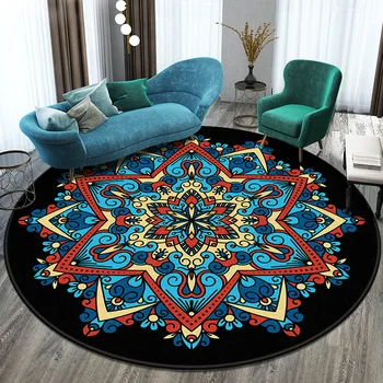

Nordic Round Lobby Exhibition Hall Carpet Bedroom Chair Non-slip Mat Home Yoga Gym Mattress