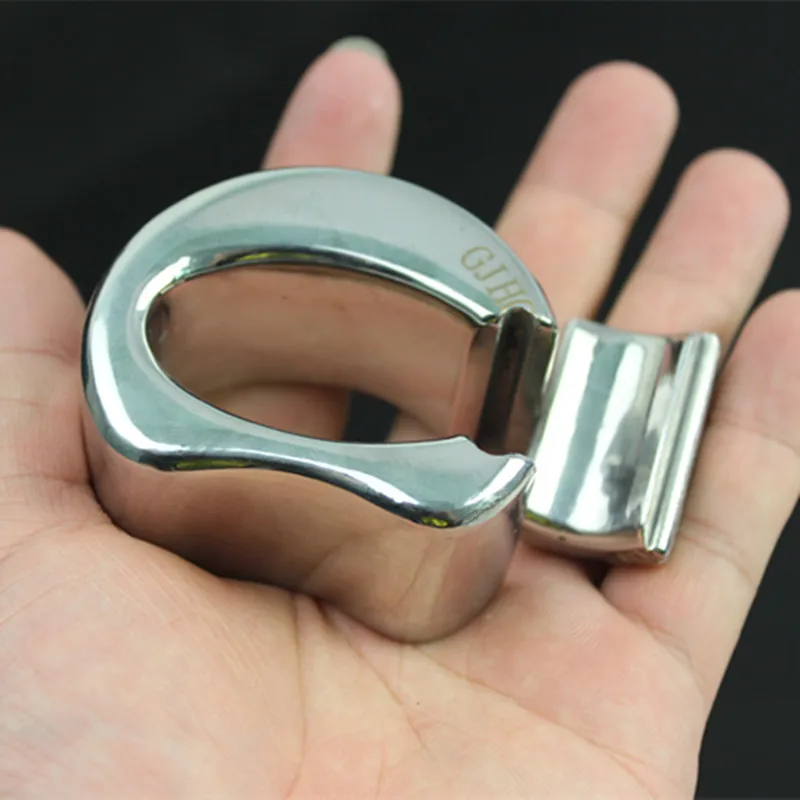 Кольцо на пенис из нержавеющей стали с подвеской в виде мошонки|stainless steel penis