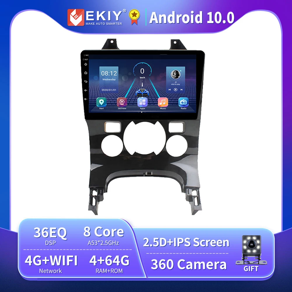 EKIY 8 ядер 4G LTE 9 &quotIPS автомобильное радио для Peugeot 3008 2009 2010 2011-2015 мультимедийный