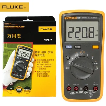 

FLUKE 100% Original 12E+ Auto Digital Range Multimeter DMM AC / DC / Diode / R / C Voltage Current Tester
