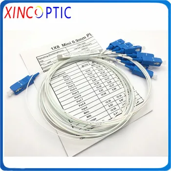 

1x2 1x4 1X8 FTTH PLC Splitter FBT Optical Coupler Steel Pipe Type PLC Splitter/Planar Lightwave Circuit Splitter with SC UPC APC